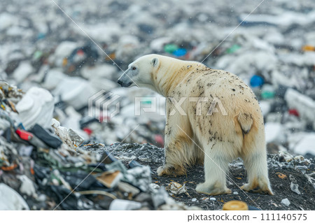 Plastic waste pollution, trash damages environment and ecology balance on earth Plastic waste pollution, trash damages environment and ecology balance on earth 111140575