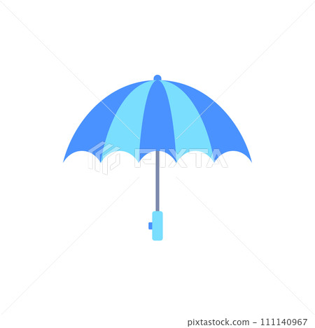 Cartoon Color Kid Umbrella Icon Autumn Concept Flat Design Style Isolated on a White Background. Vector illustration Cartoon Color Kid Umbrella Icon Autumn Concept Flat Design Style Isolated on a White Background. Vector illustration 111140967