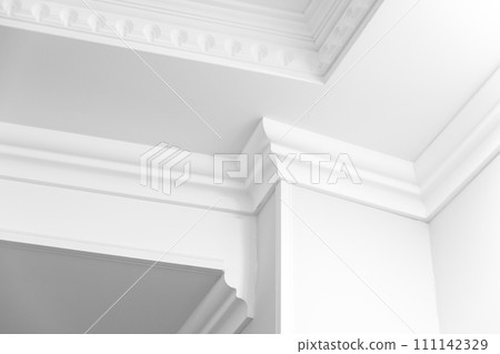 Abstract white architecture background, interior fragment Abstract white architecture background, interior fragment 111142329