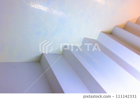 Empty minimalist interior with stairway, abstract colorful architecture Empty minimalist interior with stairway, abstract colorful architecture 111142331