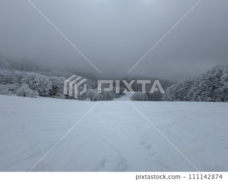 Walking course in the south area of Nekoma Mountain in Fukushima Prefecture in January 2024 Walking course in the south area of Nekoma Mountain in Fukushima Prefecture in January 2024 111142874