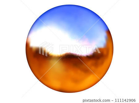 Shiny chrome ball is y2k or synthwave style. Isolated chrome ball, sign Shiny chrome ball is y2k or synthwave style. Isolated chrome ball, sign 111142906
