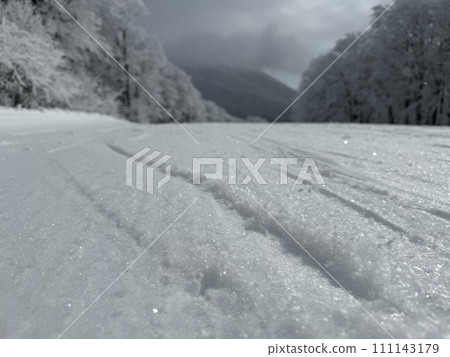 2024年1月福島縣貓駒山南部地區雪面特寫 2024年1月福島縣貓駒山南部地區雪面特寫 111143179