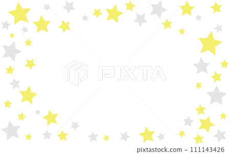 yellow and gray star frame background 111143426