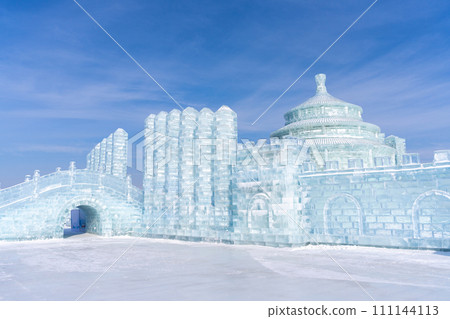 Harbin International Ice and Snow Sculpture Festival is an annual winter festival that takes place in Harbin, China. It is the world largest ice and snow festival. 111144113