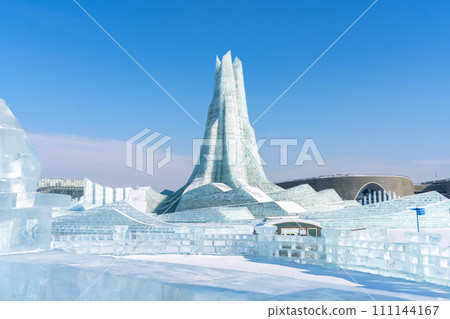 Harbin International Ice and Snow Sculpture Festival is an annual winter festival that takes place in Harbin, China. It is the world largest ice and snow festival. 111144167