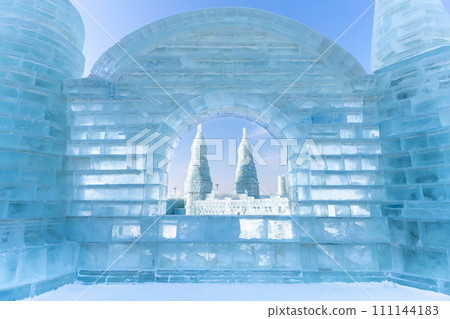 Harbin International Ice and Snow Sculpture Festival is an annual winter festival that takes place in Harbin, China. It is the world largest ice and snow festival. 111144183