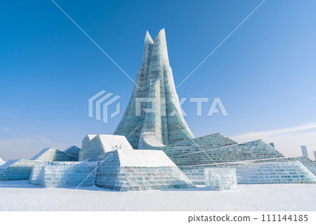Harbin International Ice and Snow Sculpture Festival is an annual winter festival that takes place in Harbin, China. It is the world largest ice and snow festival. Harbin International Ice and Snow Sculpture Festival is an annual winter festival that takes place in Harbin, China. It is the world largest ice and snow festival. 111144185