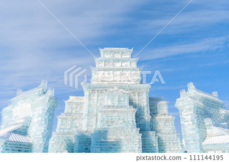 Harbin International Ice and Snow Sculpture Festival is an annual winter festival that takes place in Harbin, China. It is the world largest ice and snow festival. 111144195