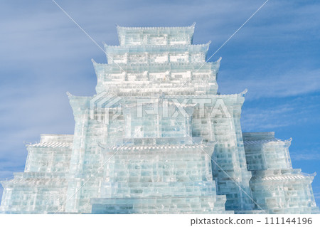 Harbin International Ice and Snow Sculpture Festival is an annual winter festival that takes place in Harbin, China. It is the world largest ice and snow festival. 111144196