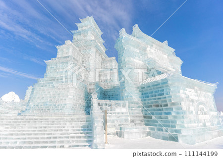 Harbin International Ice and Snow Sculpture Festival is an annual winter festival that takes place in Harbin, China. It is the world largest ice and snow festival. Harbin International Ice and Snow Sculpture Festival is an annual winter festival that takes place in Harbin, China. It is the world largest ice and snow festival. 111144199
