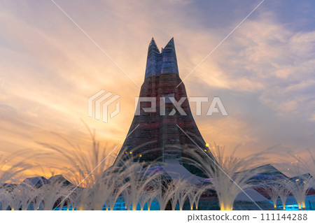 Harbin International Ice and Snow Sculpture Festival is an annual winter festival that takes place in Harbin, China. It is the world largest ice and snow festival. 111144288