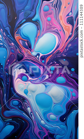 Marbled blue and purple abstract background. 111144389