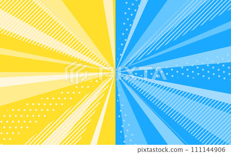 流行可愛的黃色和淺藍色放射線 流行可愛的黃色和淺藍色放射線 111144906