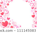 Heart cute frame background material 111145083