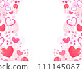Heart cute frame background material 111145087