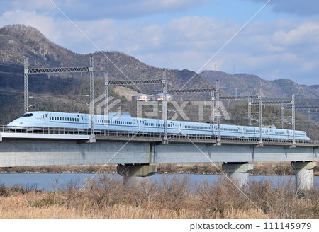 Sanyo Shinkansen Aioi-Okayama JR West N700A series 7000 series S formation (Hakata) Mizuho Sakura 111145979