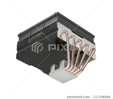 Below view of a low-profile cpu cooler Below view of a low-profile cpu cooler 111146004