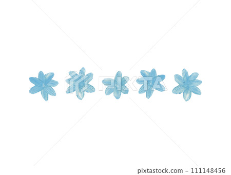 Light blue snowflakes. Abstract illustration of snowflakes. Acrylic drawing Light blue snowflakes. Abstract illustration of snowflakes. Acrylic drawing 111148456