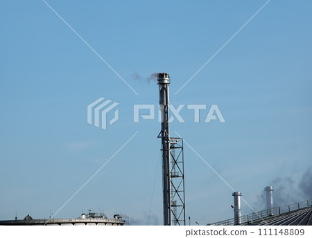 Production buildings and pipes of the OMV oil refinery. Production buildings and pipes of the OMV oil refinery. 111148809