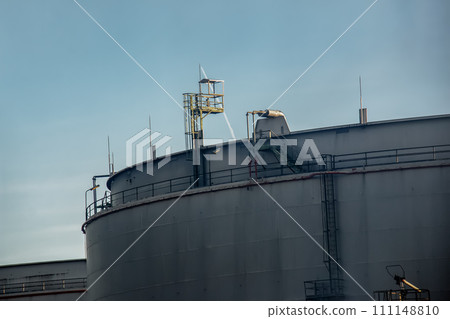 Production buildings and pipes of the OMV oil refinery. Production buildings and pipes of the OMV oil refinery. 111148810