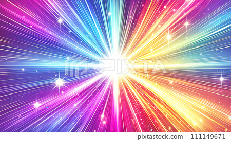 Colorful concentration line 111149671