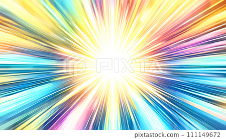 Colorful concentration line 111149672