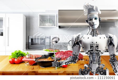 Home cooking robot, housekeeper robot, cooking robot, cooking robot, nutritionist robot Home cooking robot, housekeeper robot, cooking robot, cooking robot, nutritionist robot 111150091