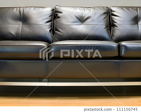Close up of sofa in room. Generative AI Close up of sofa in room. Generative AI 111150745