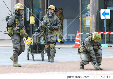 公民參與的NBC反恐訓練和陸上自衛隊特殊武器保護部隊的污染物偵測展覽 公民參與的NBC反恐訓練和陸上自衛隊特殊武器保護部隊的污染物偵測展覽 111150914