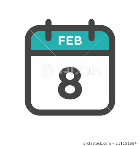 February 8 Calendar Day or Calender Date for Deadlines or Appointment February 8 Calendar Day or Calender Date for Deadlines or Appointment 111151684