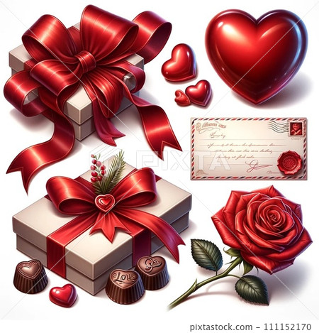 Chocolate illustration set [no text] 111152170