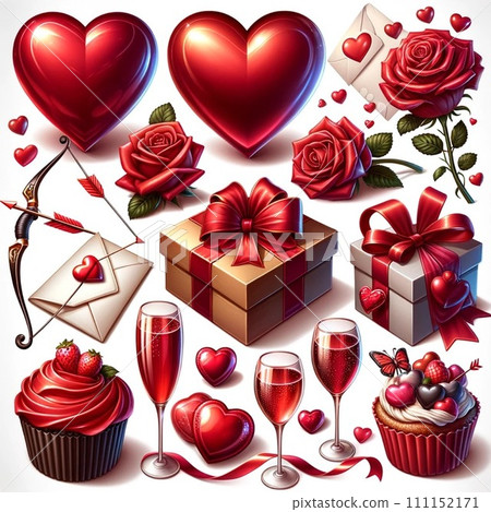 Chocolate illustration set [no text] 111152171