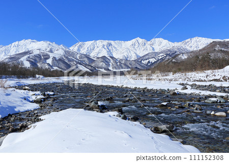 冬天的白馬村 - 從山腳看北阿爾卑斯山 111152308