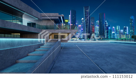 Contemporary square shape design modern Architecture building exterior Contemporary square shape design modern Architecture building exterior 111153012