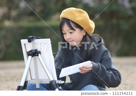 畫畫的女孩 畫畫的女孩 111154211
