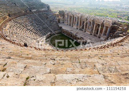 Pamukkale Amphitheater in Hierapolis, Turkey. Pamukkale Amphitheater in Hierapolis, Turkey. 111154258