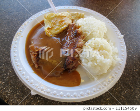Corned Beef Hash With 1 Egg scrambled and rice Corned Beef Hash With 1 Egg scrambled and rice 111154509