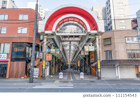Sapporo City, Hokkaido, a popular tourist destination with many shops, Sapporo Tanukikoji Shopping Street 111154543