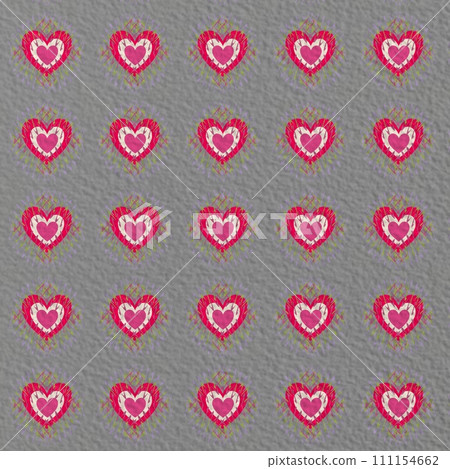 vector seamless pattern with hearts vector seamless pattern with hearts 111154662