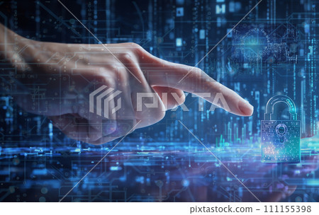 Cyber security image AI generated image Personal information Information management Lock Password Authentication Cyber security image AI generated image Personal information Information management Lock Password Authentication 111155398