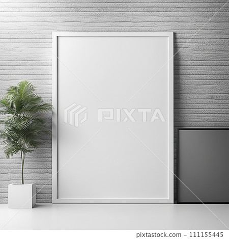 Close up blank frame mockup on shelf in the living room. frame mockup design for advertisement, frame presentation.AI-generated item Close up blank frame mockup on shelf in the living room. frame mockup design for advertisement, frame presentation.AI-generated item 111155445