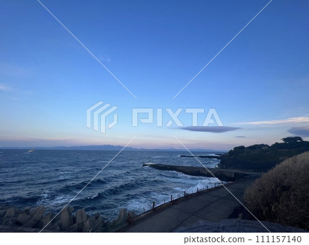 Scenery seen from Naganehama Park, Izu Oshima 111157140