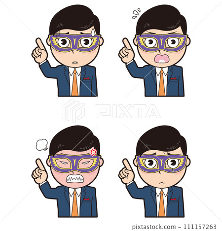 Man wearing a mask③ Man wearing a mask③ 111157263