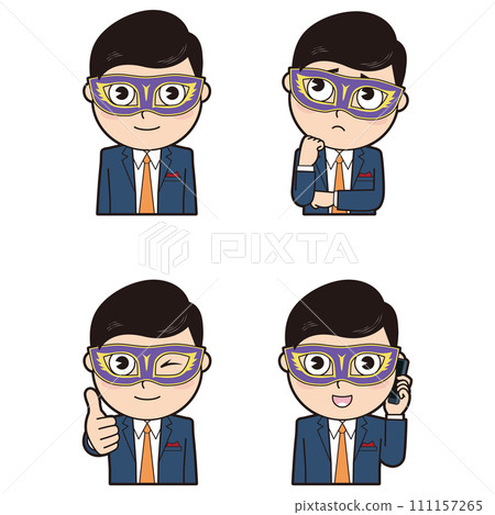 戴著口罩的男人⑤ 111157265