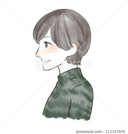 男人側頭看 111157976