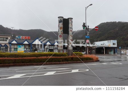 Scenery in front of Obama Station on the JR Obama Line Scenery in front of Obama Station on the JR Obama Line 111158284