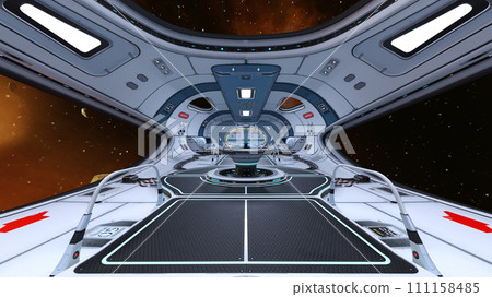 Scenery inside the spacecraft 111158485