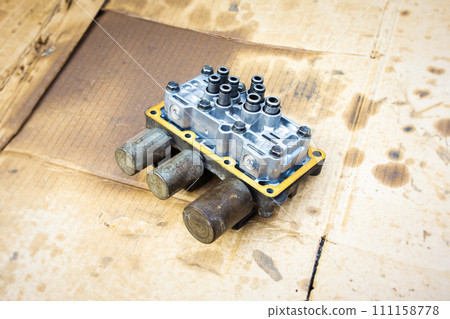 Transmission solenoid that was removed from the car automatic transmission 111158778