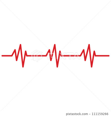 Pulse line or medical wave. Vector logo design concept illustration template Pulse line or medical wave. Vector logo design concept illustration template 111159266
